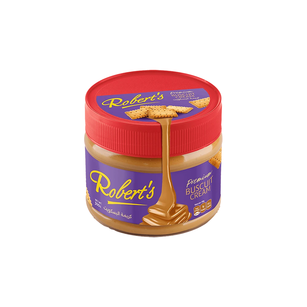 Cream Spread 300g Jar Label (Biscuit)
